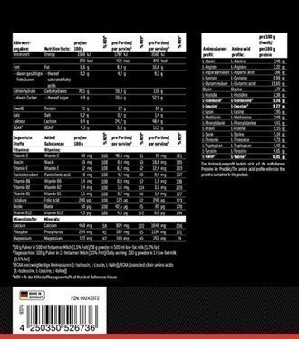 Body Attack Power Weight Gainer 1,5kg Milk Chocolate