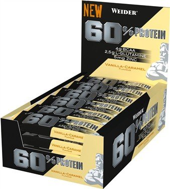 Weider 60% Protein Bar 24x45g OHNE ORIG. VERP.KARTON Salted Peanut Caramel