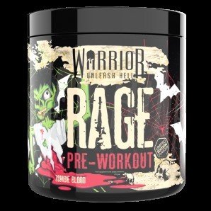 Genius Nutrition Warrior Rage Pre-Workout - 392g Blazin' Blue Raz