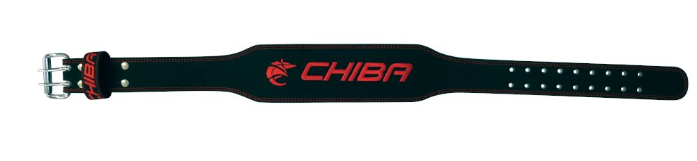 Chiba - 40810 - Ledergürtel schwarz/rot XXL