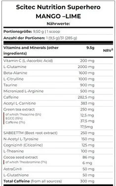 Scitec Superhero 285g Wild Raspberry