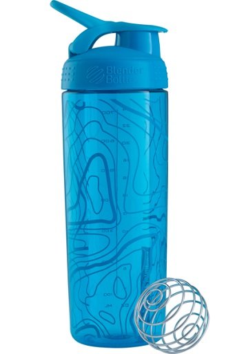 Blender Bottle Sportmixer Signature Sleek 820ml Purple Tratan Plaid