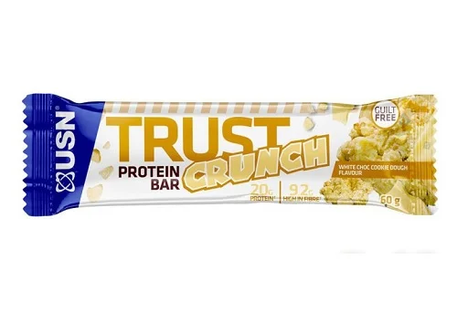 USN TRUST Crunch Bars 12x60g White Chocolate Blueberry Muffin *NEU
