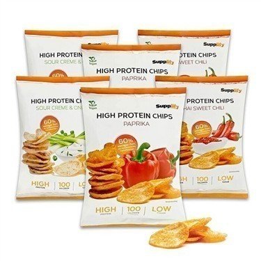 Supplify High Protein Chips 6 x 50g Thai Sweet Chili
