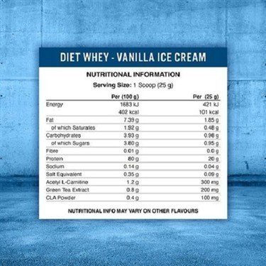 Applied Nutrition Diet Whey 1kg Vanilla Ice Cream