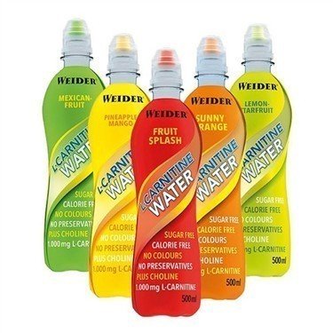 Weider L-Carnitine WATER  6 x 500ml Limone-Starfruit
