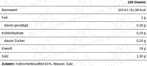 XXL Nutrition Hähnchenbrustfilet 160g