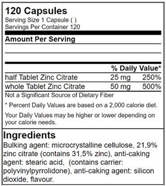 GN Zinc Citrate - 120 Tabl.