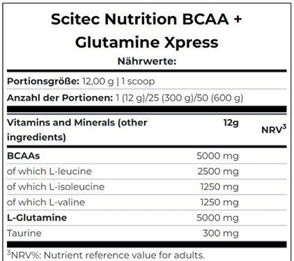 Scitec BCAA+ Glutamine Xpress 600g Citrus Mix