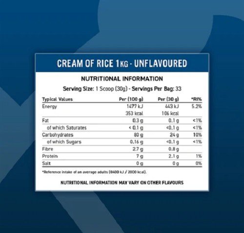 Applied Nutrition Cream of Rice 1kg Apple Crumble