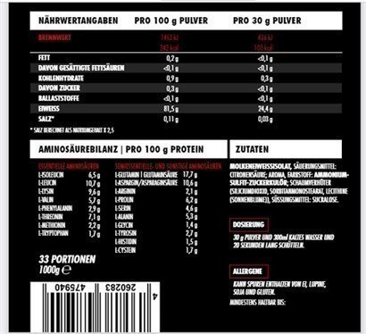 Big Zone Clear Whey Protein Juice 1000g Beutel Cola *NEU